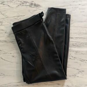 Talbots Black Faux Leather Leggings